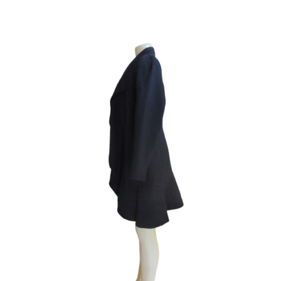 New w Tags, Anne Klein Cascade Open Black Long Jacket Size 6 - Picture 4 of 7